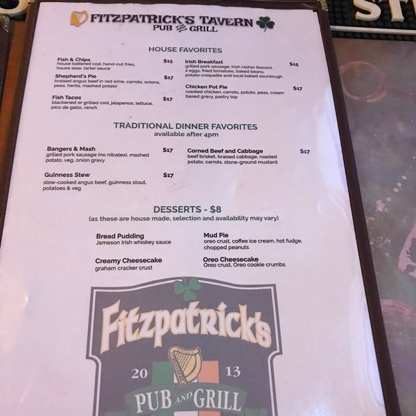 Photo taken at Fitzpatrick&#39;s Tavern by reigny on 1/31/2018