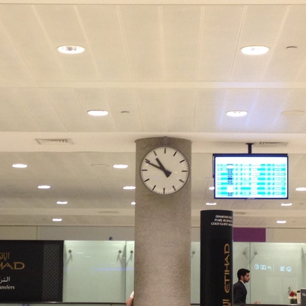 Photo taken at Zayed International Airport (AUH) by Li Q. on 5/5/2013