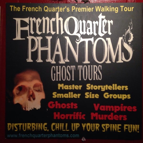 Photo taken at French Quarter Phantoms Ghost Tour by Tiffany L. on 3/2/2014