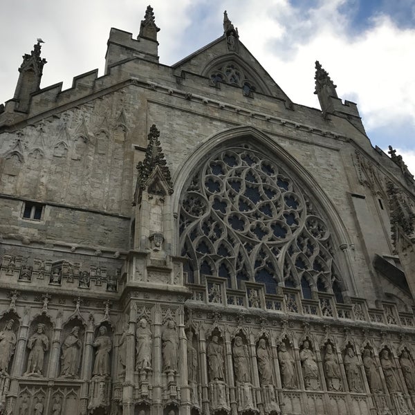 Photo taken at Exeter Cathedral by Justin T. on 10/25/2017