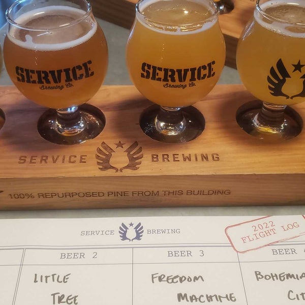 Photo taken at Service Brewing Co by David R. on 7/24/2022