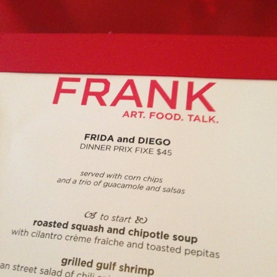 Photo taken at FRANK Restaurant by Andrew G. on 10/20/2012