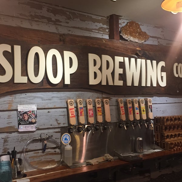 Photo taken at Sloop Brewing @ The Barn by David D. on 1/25/2018