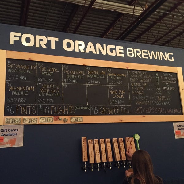 1/20/2018 tarihinde David D.ziyaretçi tarafından Fort Orange Brewing'de çekilen fotoğraf