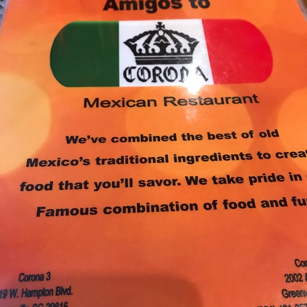 6/21/2018에 Tom K.님이 Corona Mexican Restaurant에서 찍은 사진