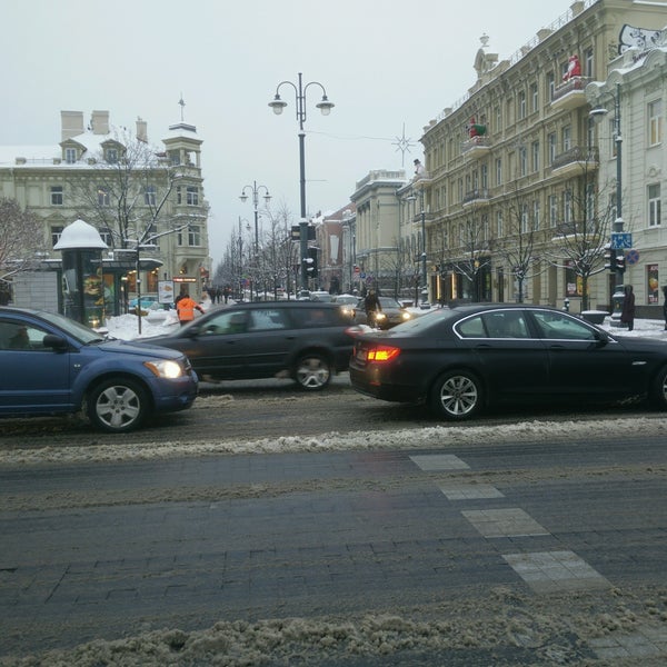 Photo taken at Gediminas Avenue by Eglė K. on 12/14/2016