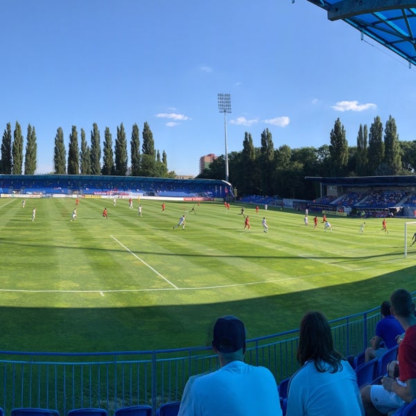 Photo taken at Štadión FK Senica by Richard R. on 7/4/2020