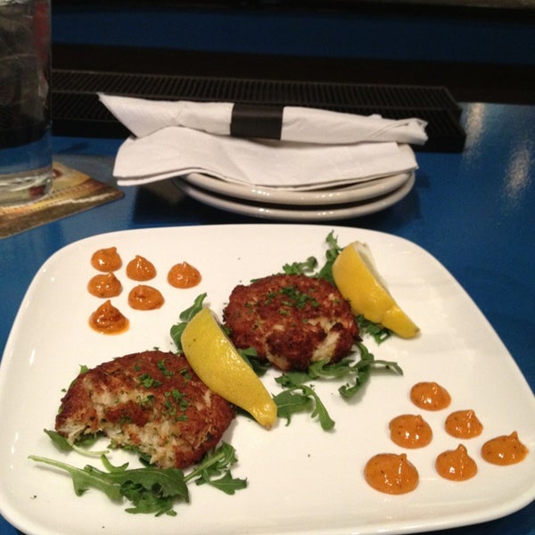 Reasonable prices and good food and drinks! Pleased with these crab cakes...
