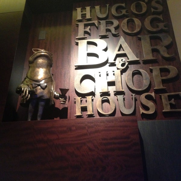 Photo taken at Hugo&#39;s Frog Bar &amp; Chop House by Jason R. on 5/9/2013