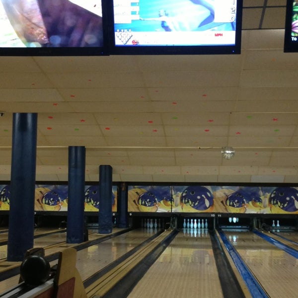 Photo taken at Landmark Lanes by Brittany A. on 3/29/2013