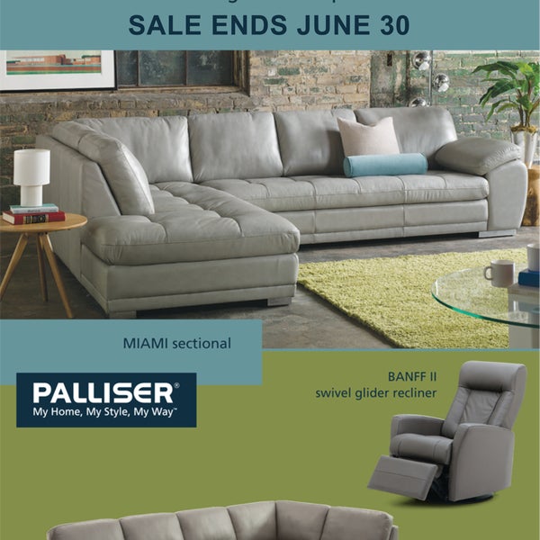 SAVE 10% NOW On Palliser's all leather grades and promotional leathers! Sale ends on June 30th.
