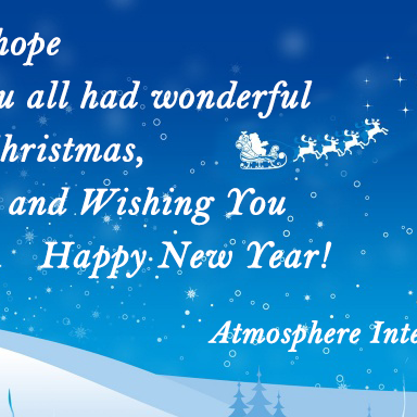 We hope You all had wonderful Christmas and Wishing You Happy New Year!