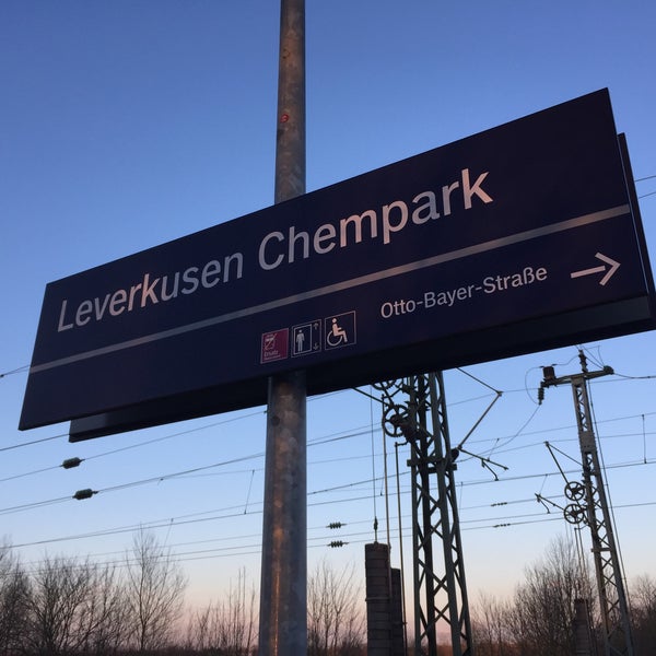 S Leverkusen Chempark Light Rail Station In Cologne