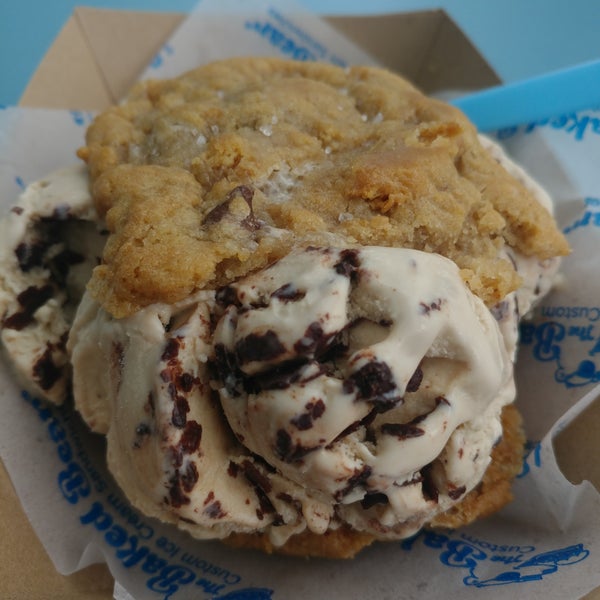 Wondering how to bear the heat? Visit the Bear! Try a seasonal ice cream flavor pressed between two freshly baked sea salt peanut butter cookies and add a topping for even more gooey goodness!