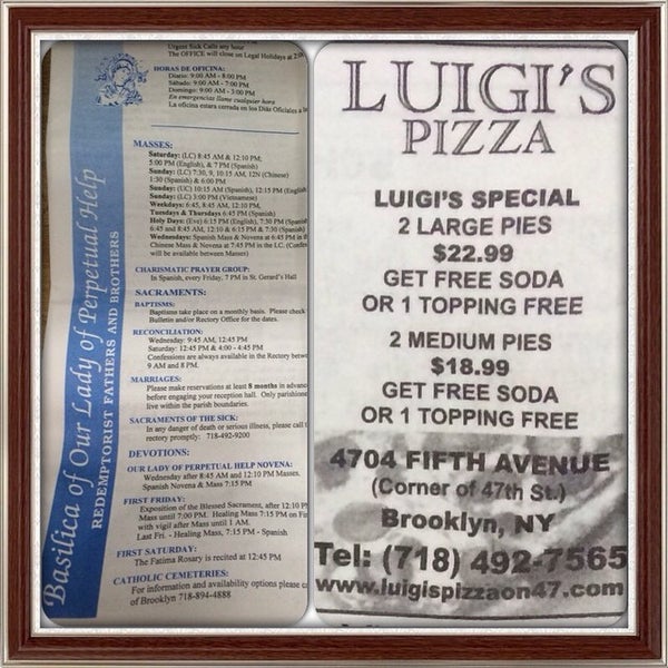 Foto diambil di Luigi&#39;s Pizza oleh Lupe C. pada 8/3/2014