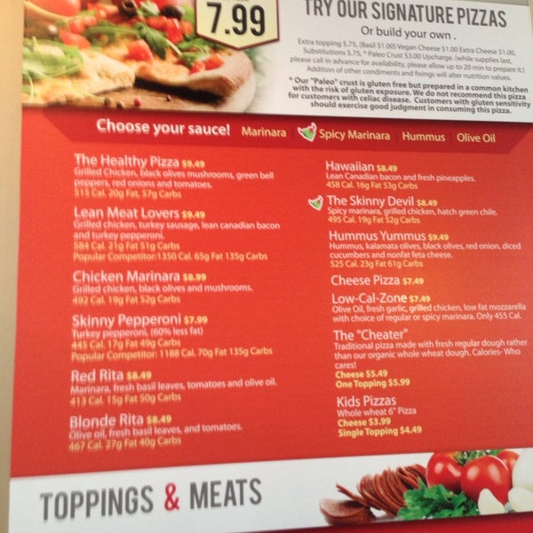 Photo taken at The Healthy Pizza Company by J N. on 12/6/2013