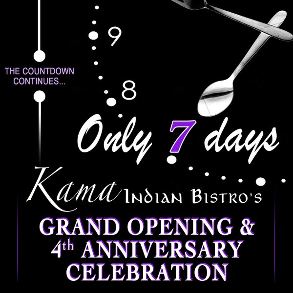 Will you be joining us for Kama Bistro's Grand Opening Celebration next Saturday night?  Our Menu: Love, Passion, Desire