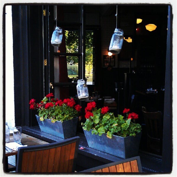 Photo taken at Almond Restaurant by Malia O. on 9/17/2012