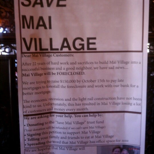 Photo taken at Mai Village by Jillian H. on 9/25/2012