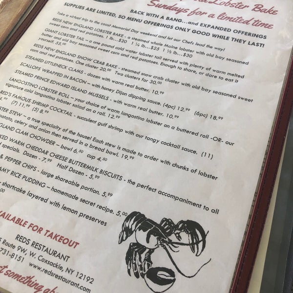 Red's Restaurant 12005 State Route 9W