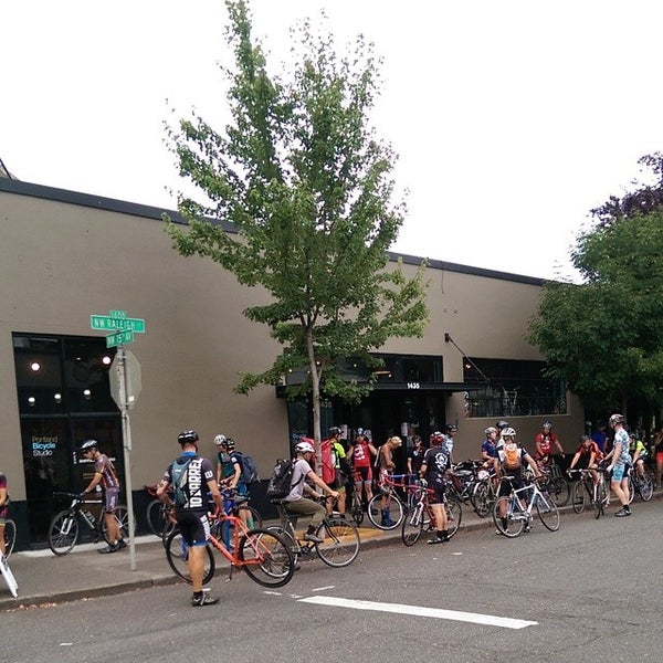 Photo taken at Portland Bicycle Studio by Molly C. on 8/15/2014