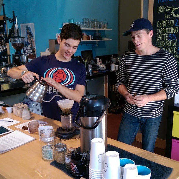 Photo taken at Portland Bicycle Studio by Molly C. on 10/1/2014