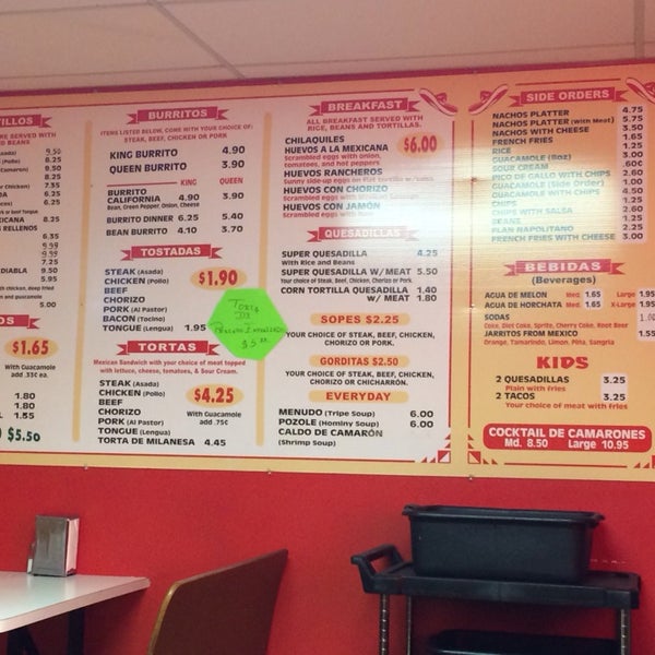 Rauls Burrito Express Wauconda Il Menu Burrito Walls