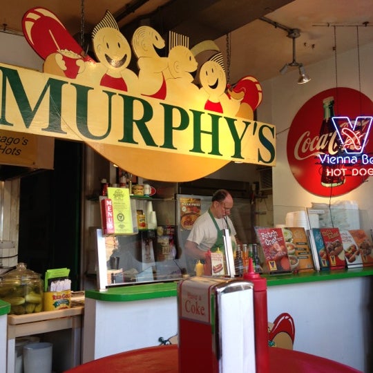 Photo taken at Murphy&#39;s Red Hots by Claudia B. on 10/28/2012
