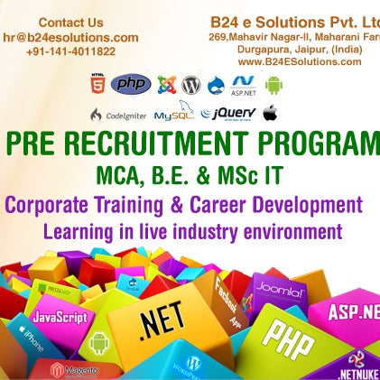 Free 6 Months Training Program for M.C.A Students