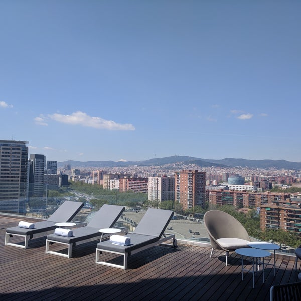 Photo taken at AC Hotel Barcelona Forum by Jake D. on 4/17/2018