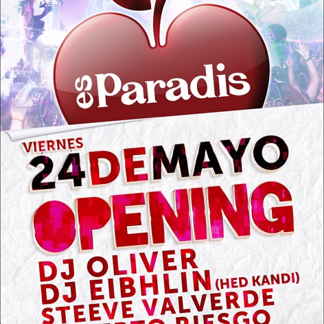 Opening Party 2013 on Friday, 24th of May. Tickets and VIP tables on sale at www.esparadis.com