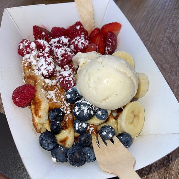 Photo taken at Bruges Waffles &amp; Frites by @Katulia@ on 7/6/2022