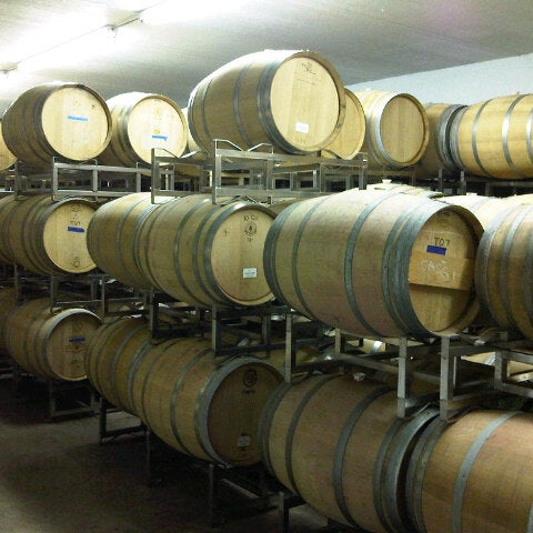 Photo taken at Flat Creek Estate Winery &amp; Vineyard by John B. on 3/17/2013