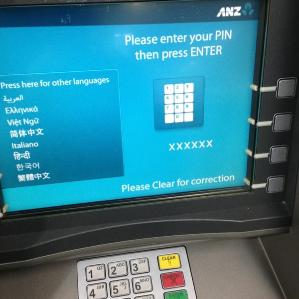 anz atm machine near me
