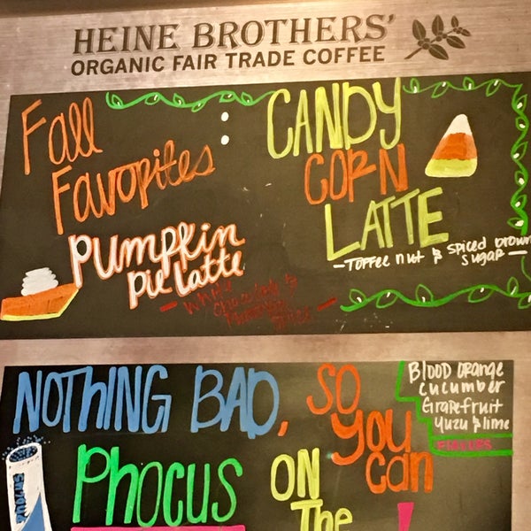 Photo taken at Heine Brothers&#39; Coffee by karla p. on 11/10/2017