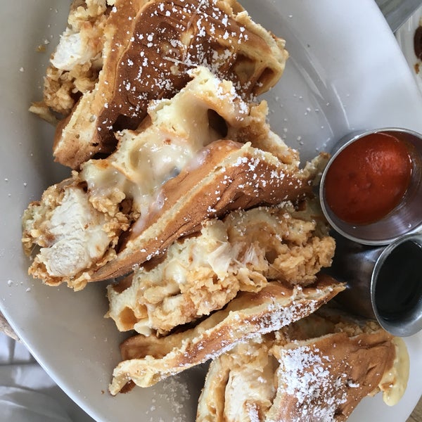 Food’s great but portions are ENORMOUS. Go ahead and share between two. We’ve tried sticky buns, French toast and chicken&waffle sandwich.