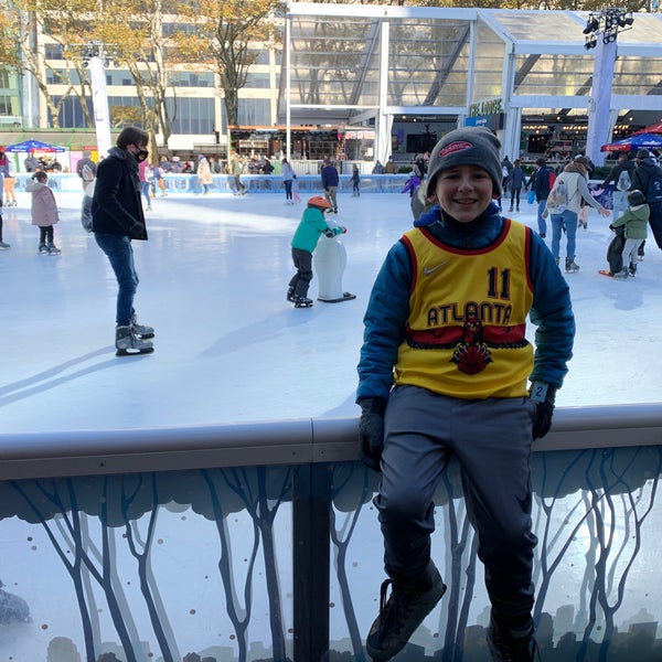 Photo taken at Bank of America Winter Village at Bryant Park by J A. on 11/23/2021