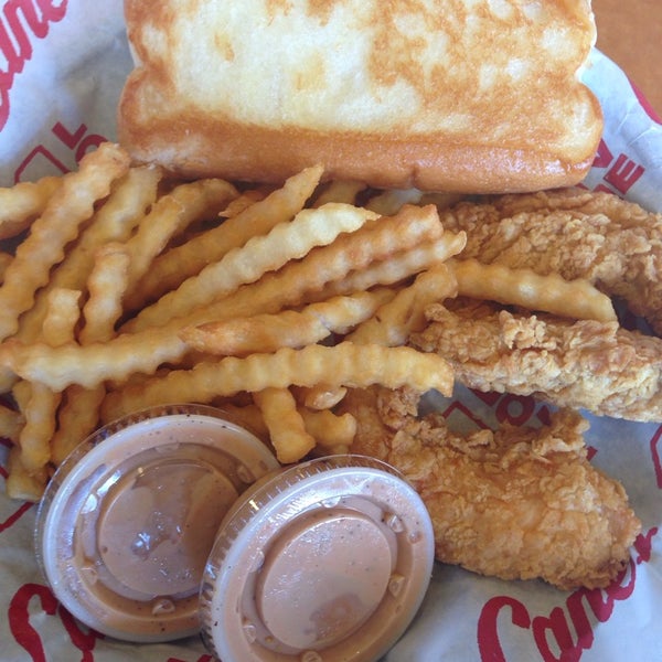 Photo taken at Raising Cane&#39;s Chicken Fingers by Sarah T. on 2/15/2014