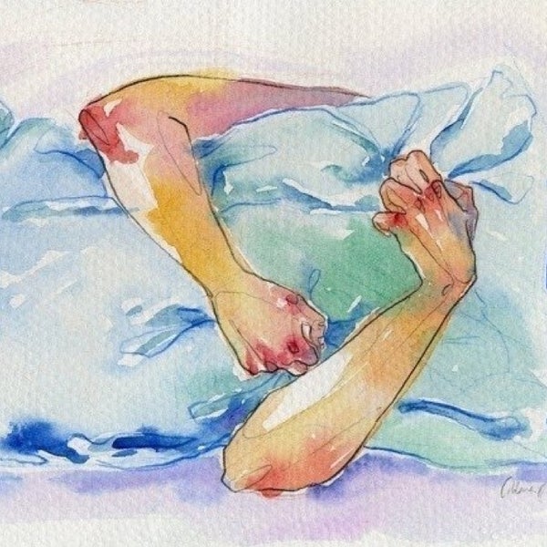 Девушка с подушкой картина