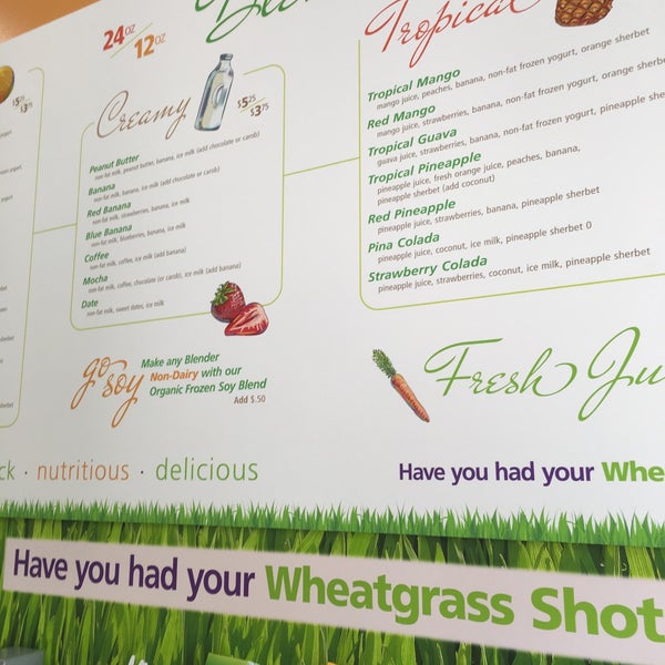 Blenders in the Grass Juice Bar in North State