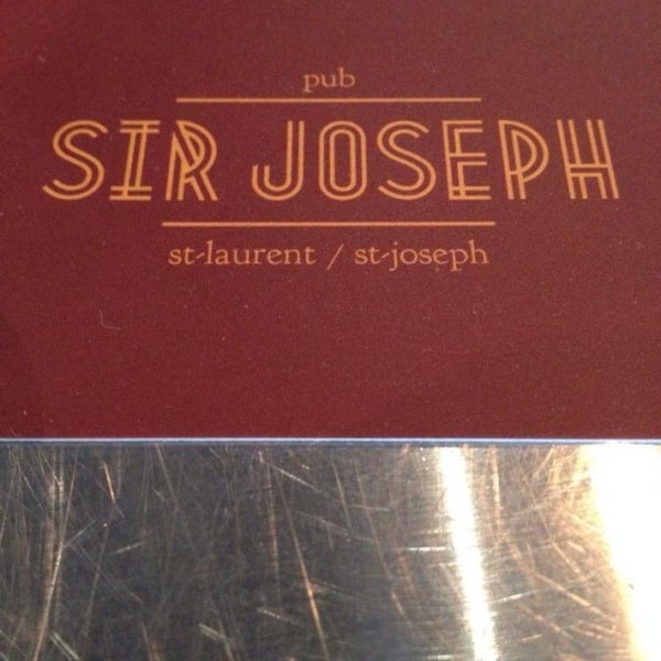 Photo taken at Pub Sir Joseph by Chip P. on 5/18/2014