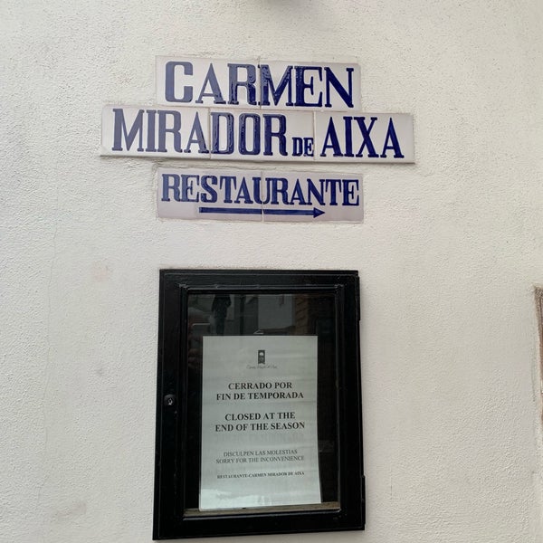 Photo taken at Restaurante Carmen Mirador Aixa by Andreas C. on 3/25/2019