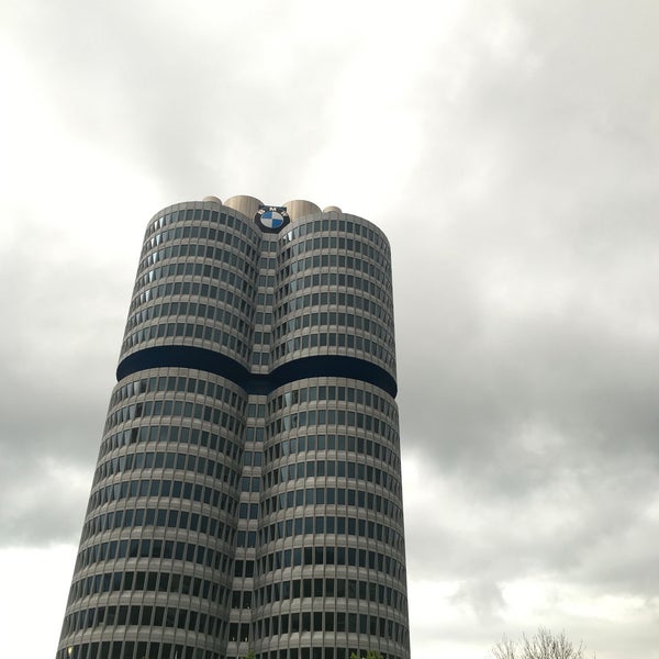 Photo taken at BMW-Hochhaus (Vierzylinder) by Robert R. on 5/3/2016