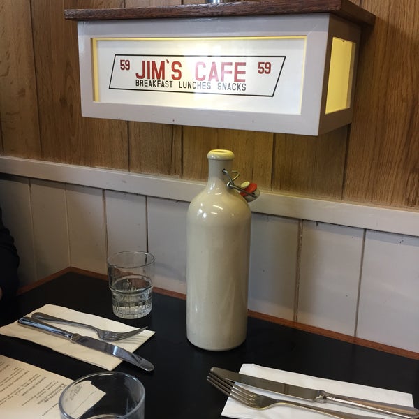 Photo taken at Jim&#39;s Cafe by Sinead D. on 3/12/2017