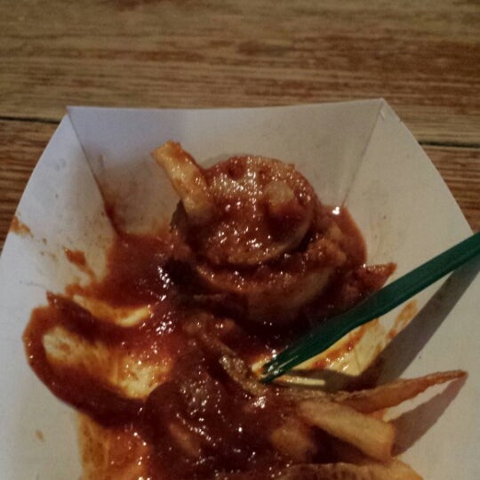 Photo taken at Wechsler&#39;s Currywurst by Brad d. on 3/9/2014