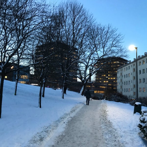 Photo taken at Tøyen Torg by Per H. on 2/13/2018
