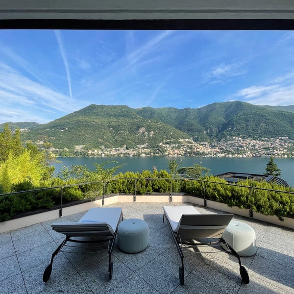 Photo taken at Mandarin Oriental Lago di Como by S on 7/3/2021