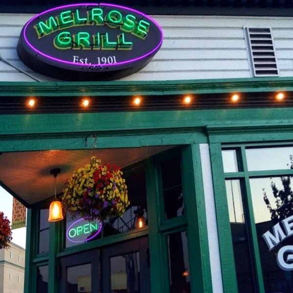 Melrose Grill at 6 minutes drive to the northeast of Renton dentist Renton Smile Dentistry