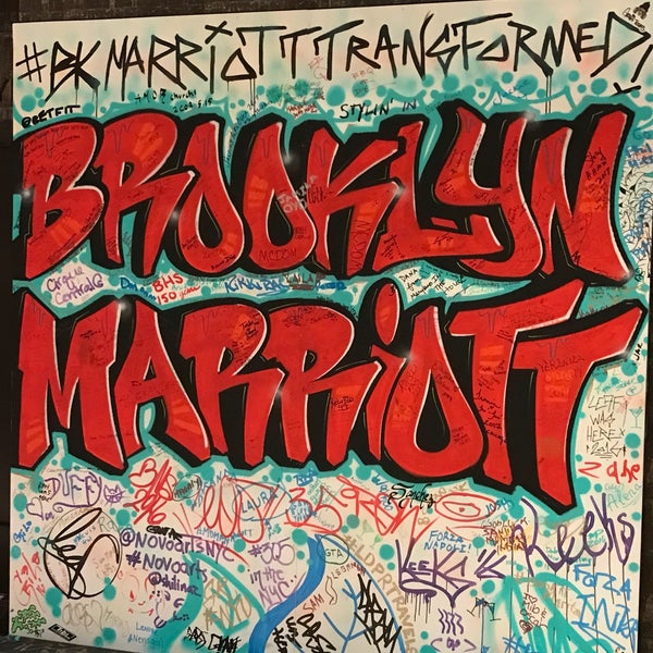 Photo taken at New York Marriott at the Brooklyn Bridge by X on 1/22/2018