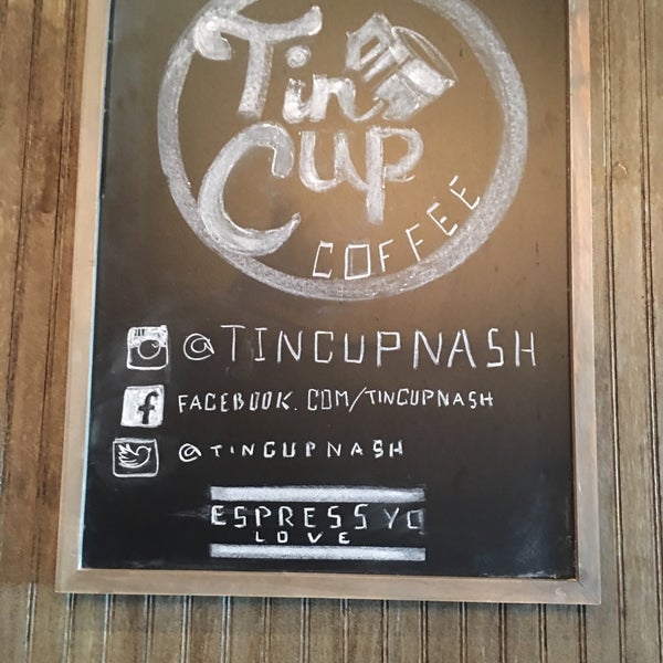 Photo taken at Tin Cup Coffee by Ronald Clayton S. on 2/19/2016